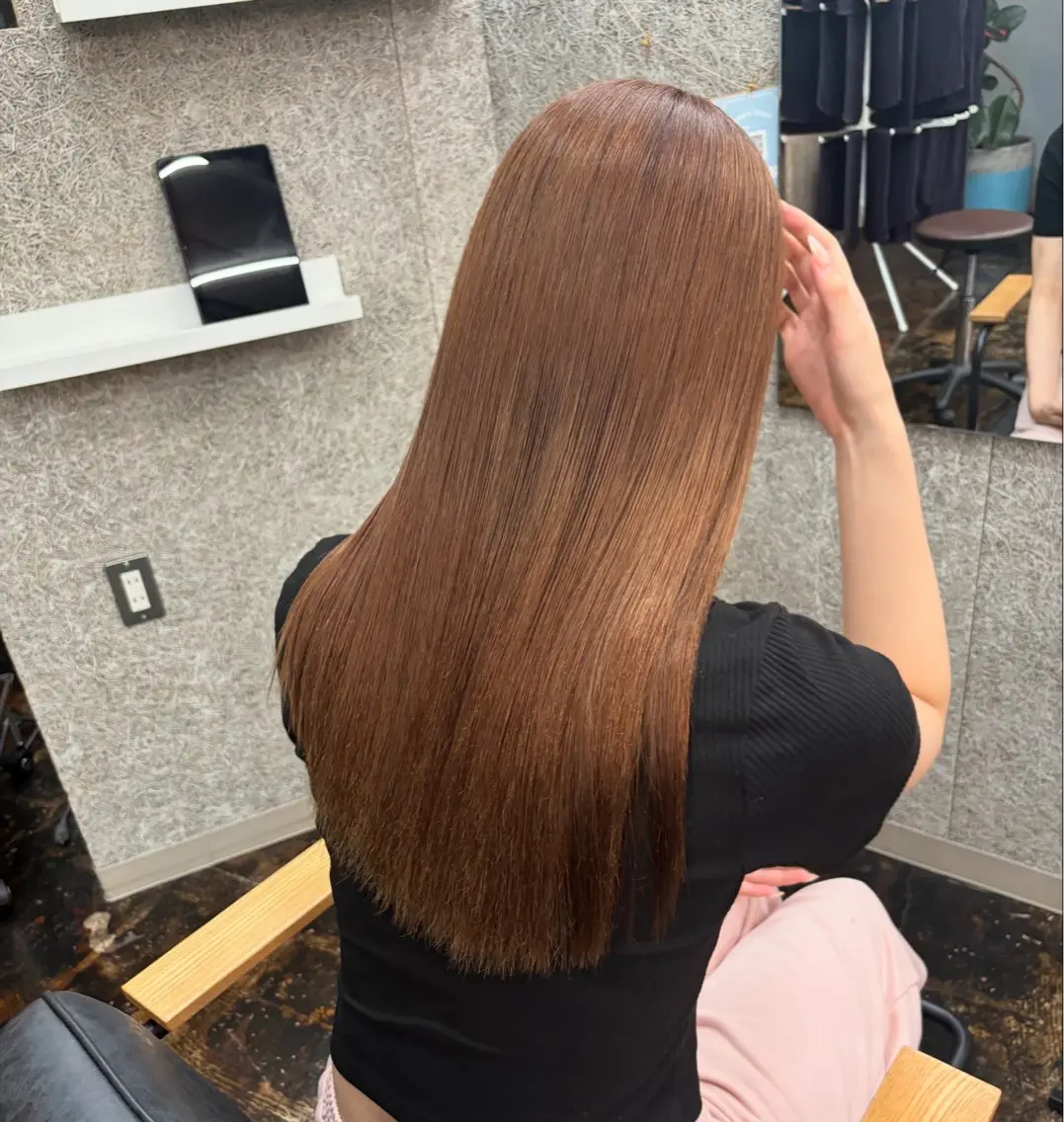 ロング カラー 🌼Kana縮毛矯正 /似合わせカット🌼のヘアスタイル
