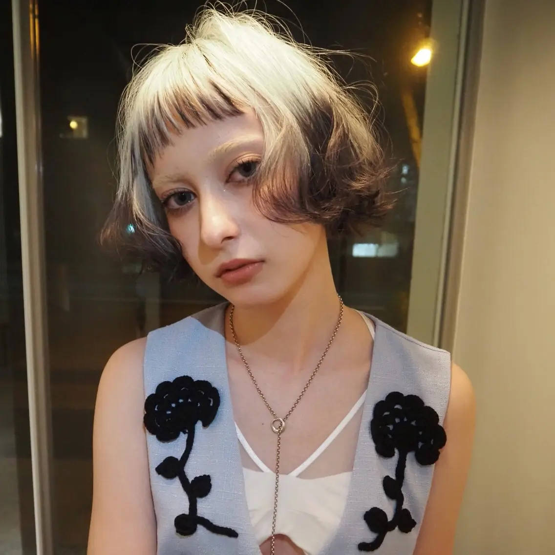 ロング カラー ブリーチ ブルーカラー ケアブリーチ 透明感カラー デザインカラー ヘアカラー yuki/ブリーチ/ JILLSTUDIOのヘアスタイル