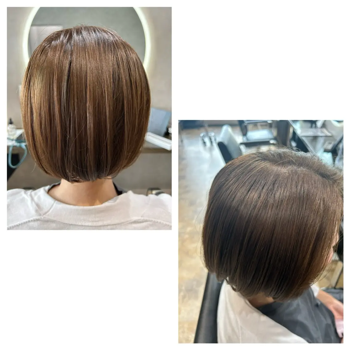 カラー 透明感カラー ボブ 濱田 里江のヘアスタイル