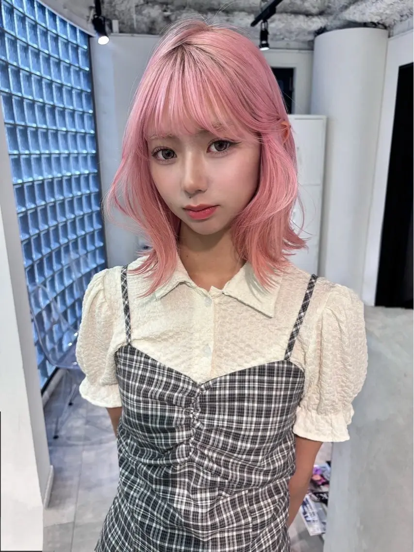 ミディアム Noe🎀 梅田美容師のヘアスタイル