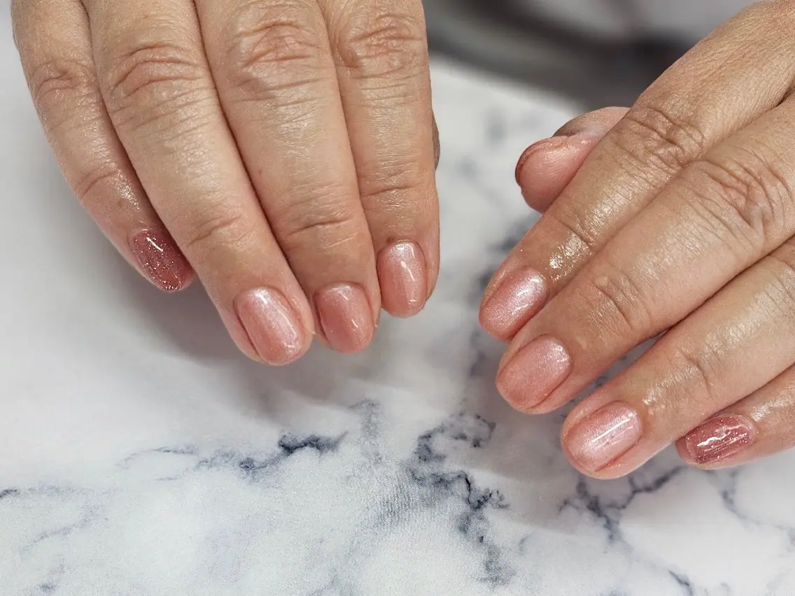 ネイル フラッシュネイル ワンカラーネイル ショートネイル NailSalon LuireYUUNAのネイルデザイン