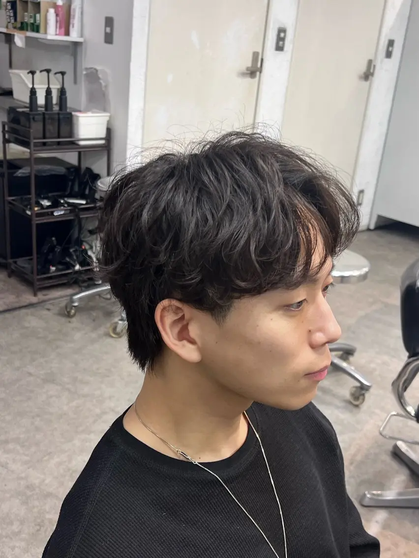 パーマ メンズ メンズパーマ 原宿 無料カット fifth イノウエのヘアスタイル