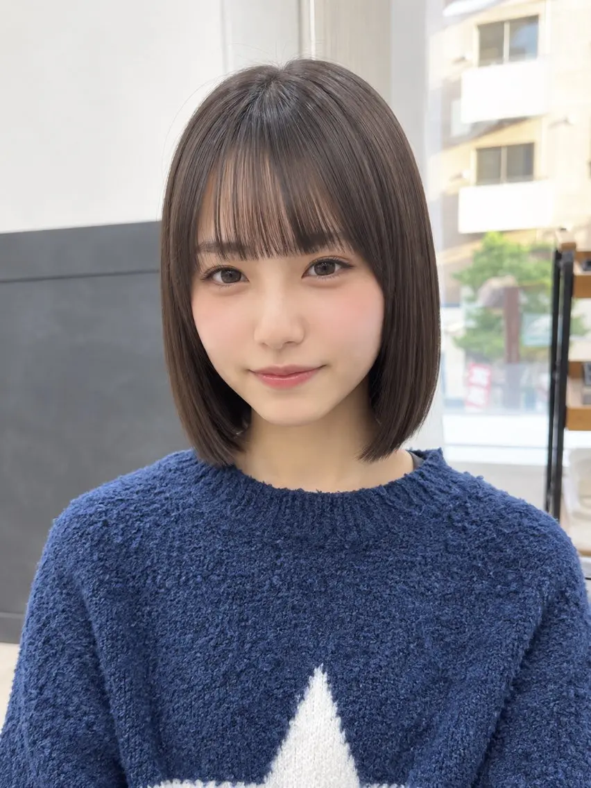縮毛矯正 中嶋 優海のヘアスタイル