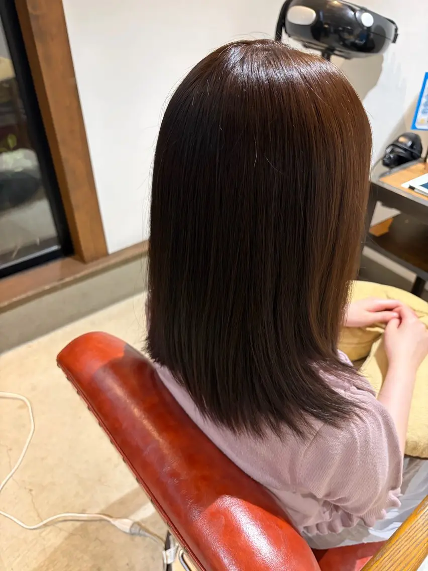 カラー アッシュ ブラウンカラー 透明感カラー ヘアカラー トリートメント 透明感カラー🩵/ 烏丸御池/小島雄太のヘアスタイル