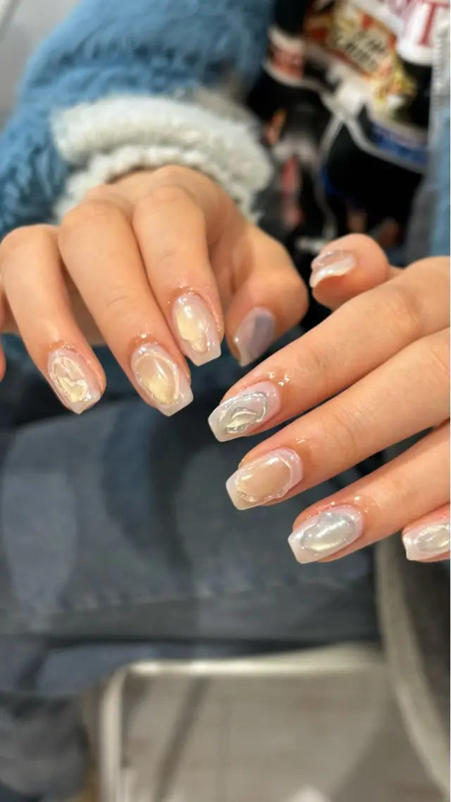 ネイル 持ち込み ニュアンスネイル 春ネイル モデル様募集中♡ Kokomi🍮のネイルデザイン