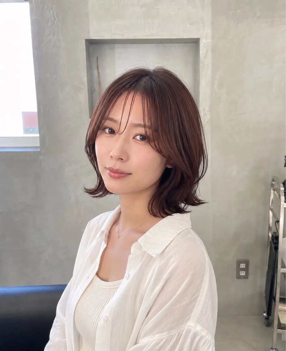 ミディアム カラー りな /モデル募集中のヘアスタイル