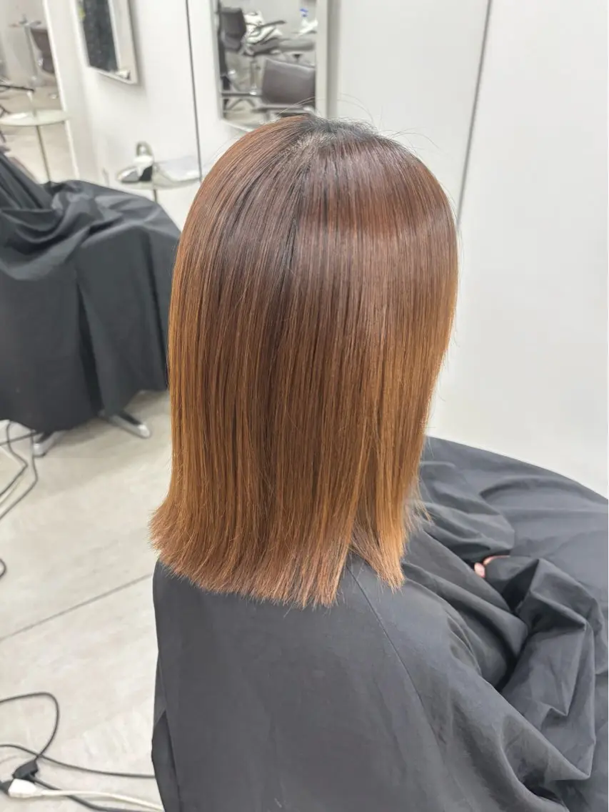 ミディアム パーマ 縮毛矯正 hachiyama rinaのヘアスタイル