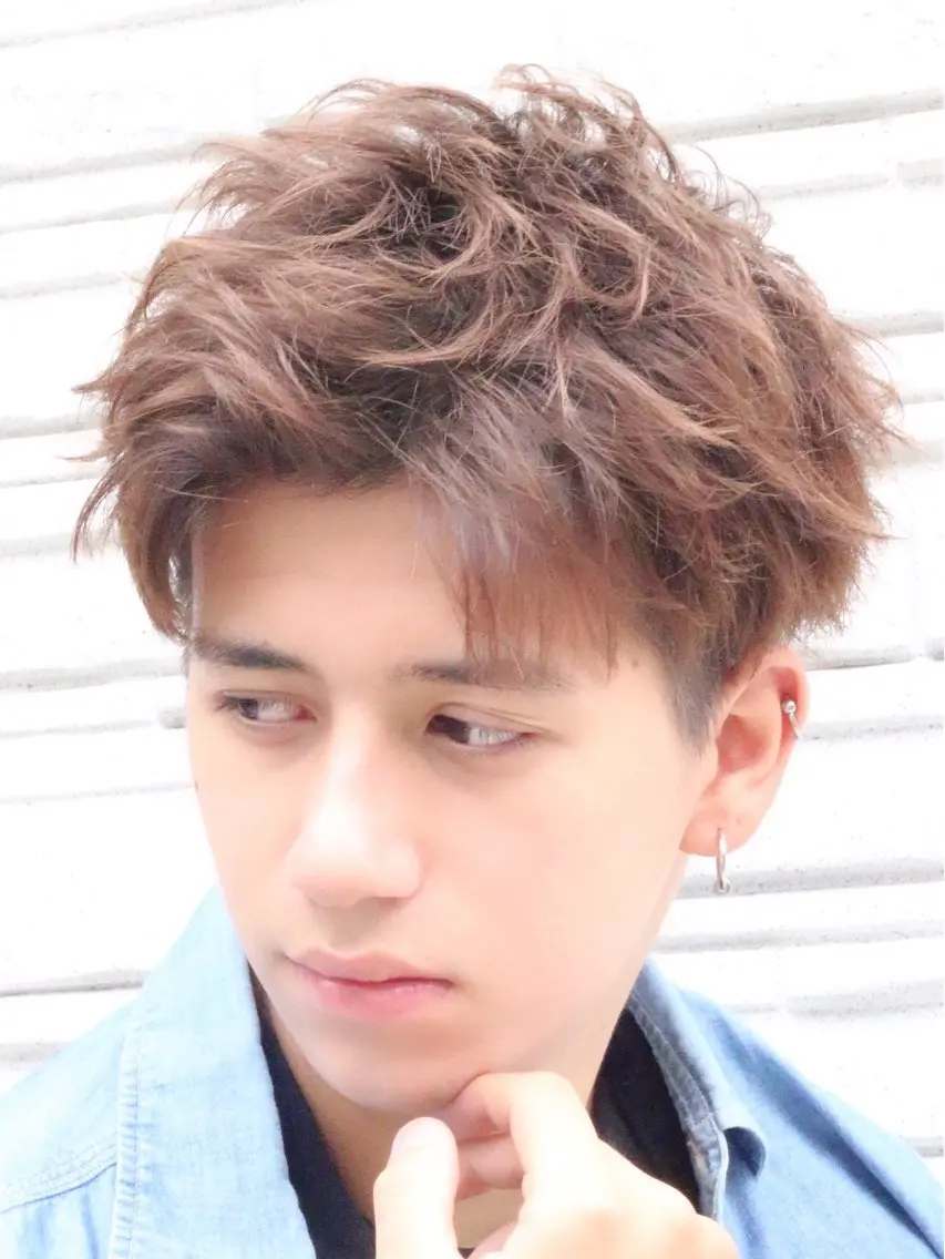 パーマ 【メンズパーマ】比嘉 啓人のヘアスタイル
