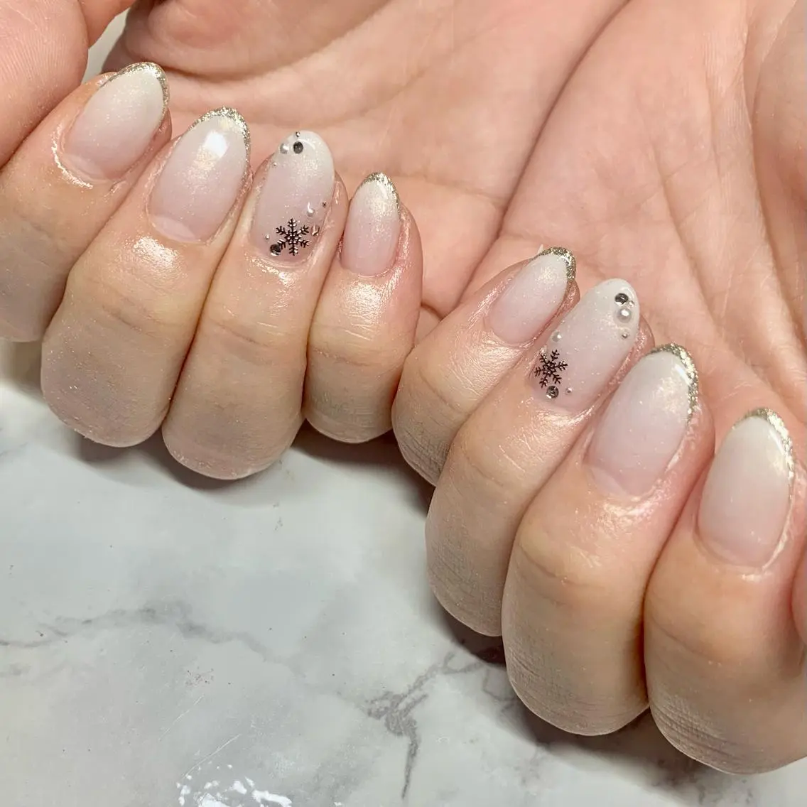ネイル ラメ(グリッター) ハンドネイル nailsalon -Lien-のネイルデザイン