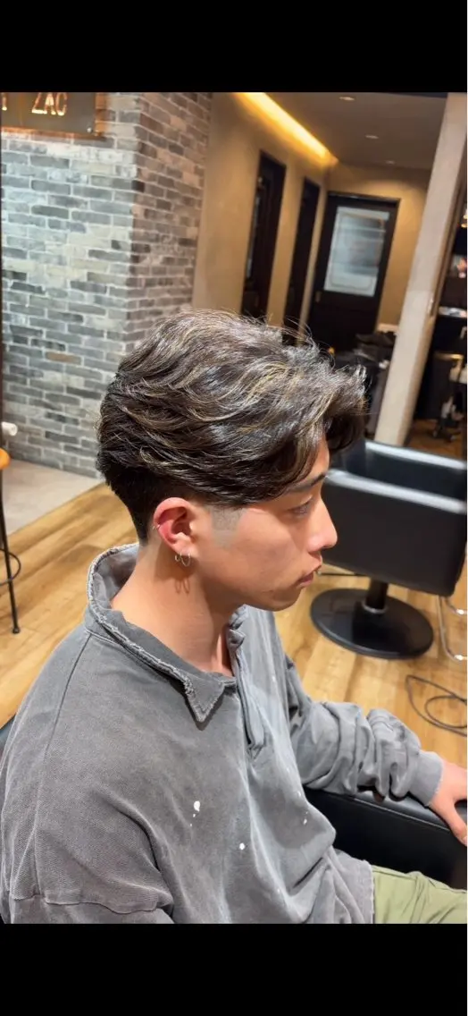 ミディアム パーマ カット パーマ 堤 暖のヘアスタイル