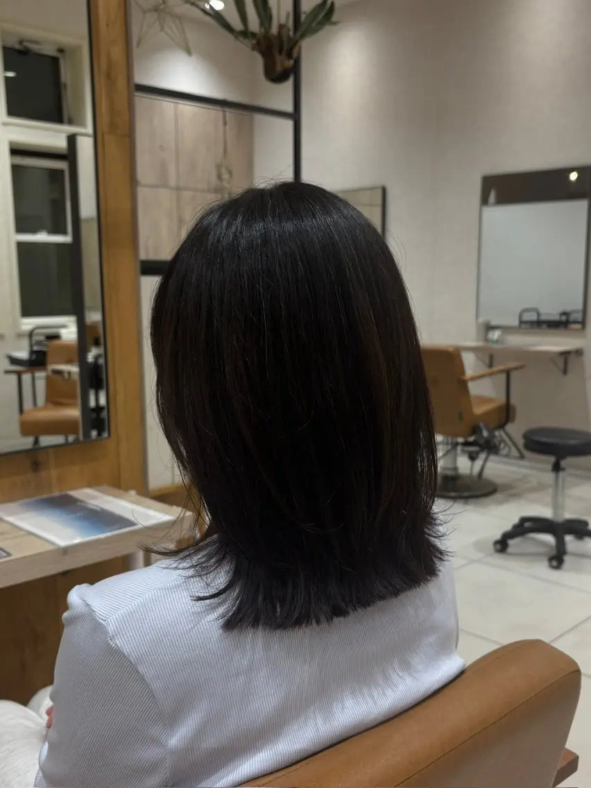 ミディアム カット ⭐️うる艶カラー 募集　まゆ⭐️のヘアスタイル