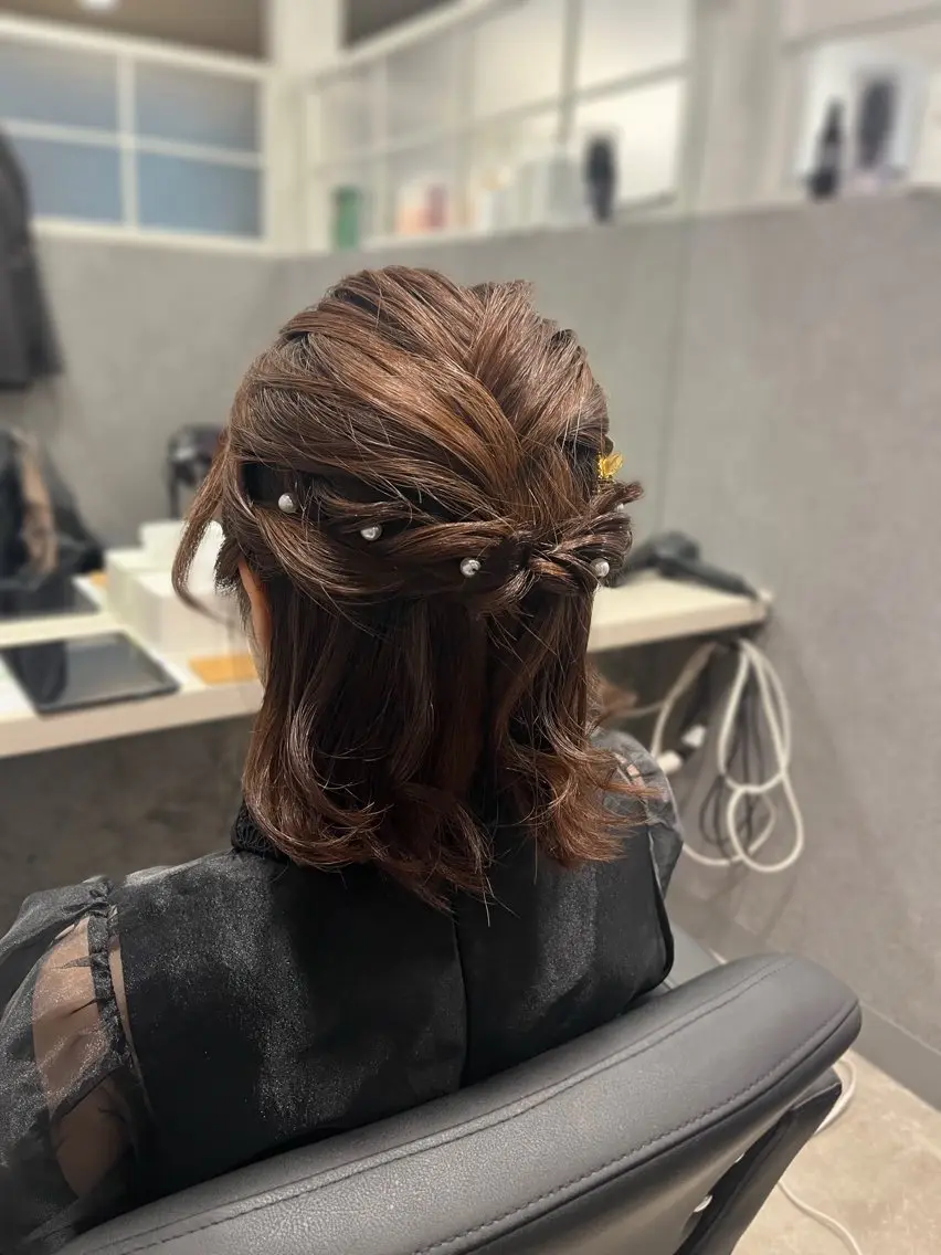 ショート ボブ ショートヘア ヘアセット 加藤 あおいのヘアスタイル
