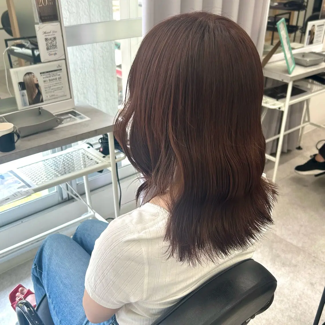 ミディアム カラー ツヤ感ワンカラー🎀 NAOのヘアスタイル