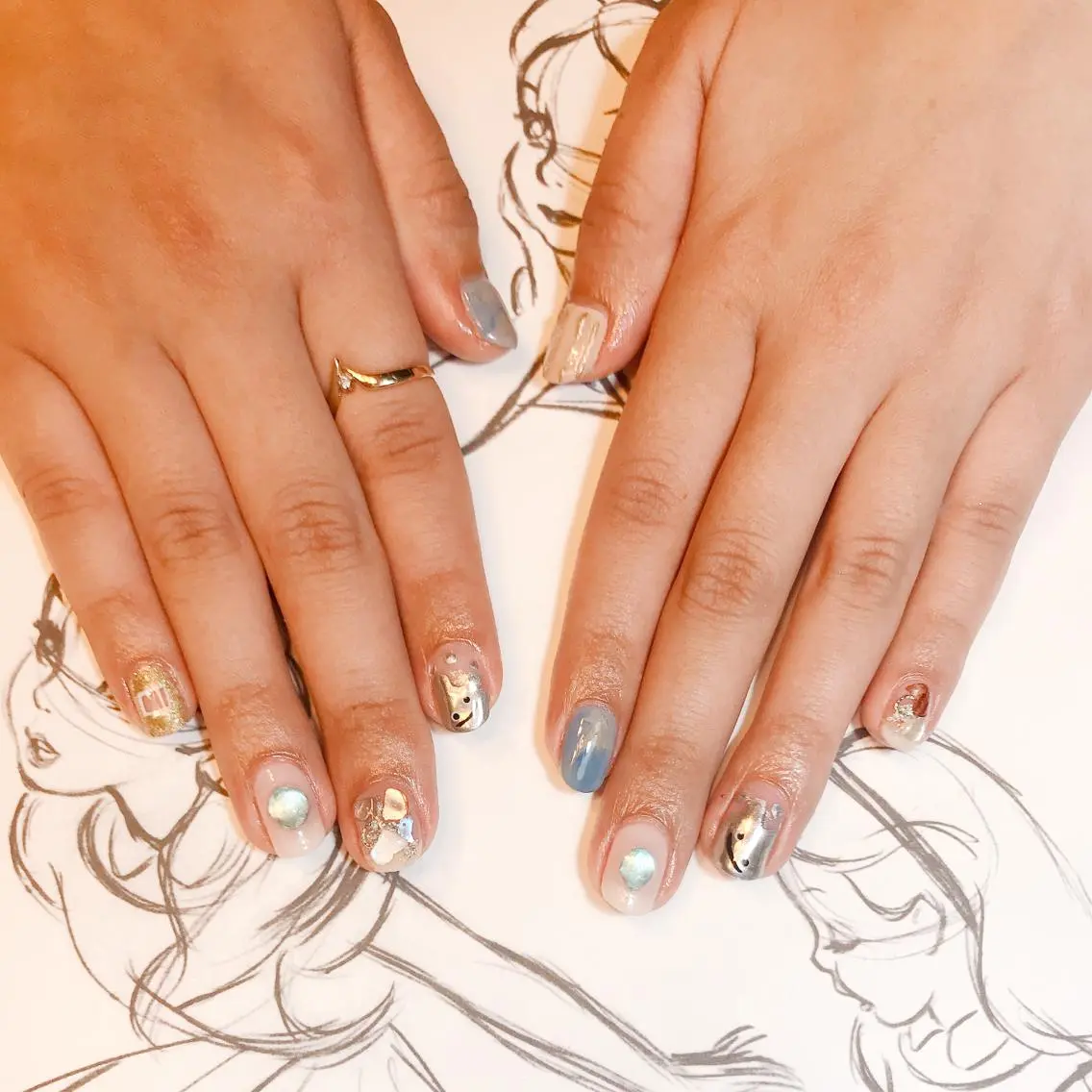 ネイル ニュアンスネイル owlnail /持込みデザイン専門のネイルデザイン