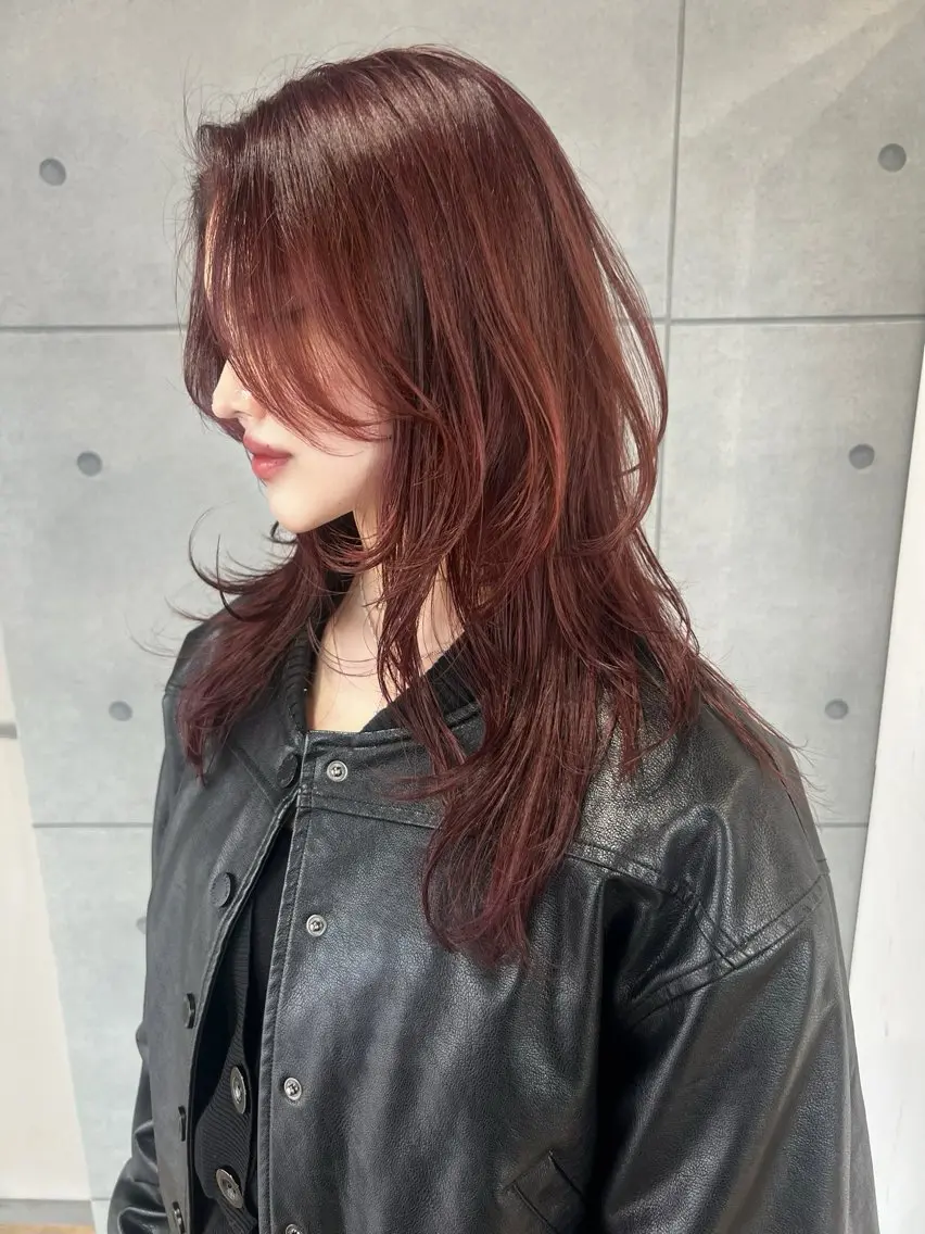 セミロング カラー misato‎🤍 髪質改善ケアカラーのヘアスタイル