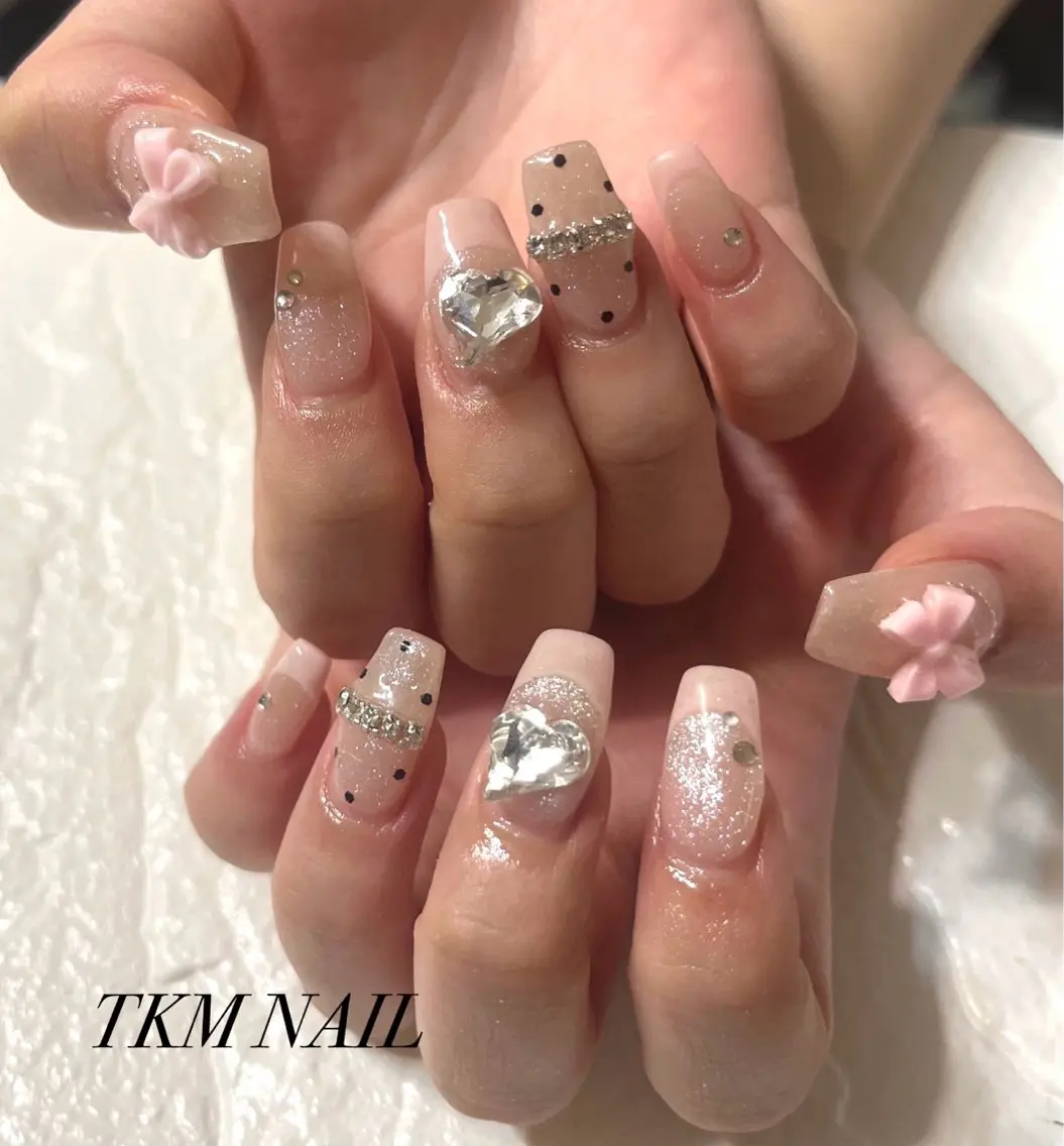 ネイル キラキラネイル 持ち込み ______ TKM  NAILのネイルデザイン
