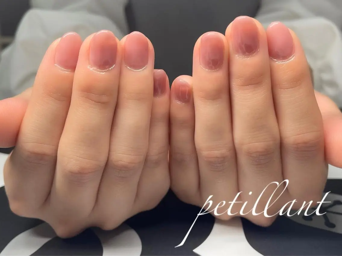 ネイル フットネイル ピンク nail salon petillantのネイルデザイン