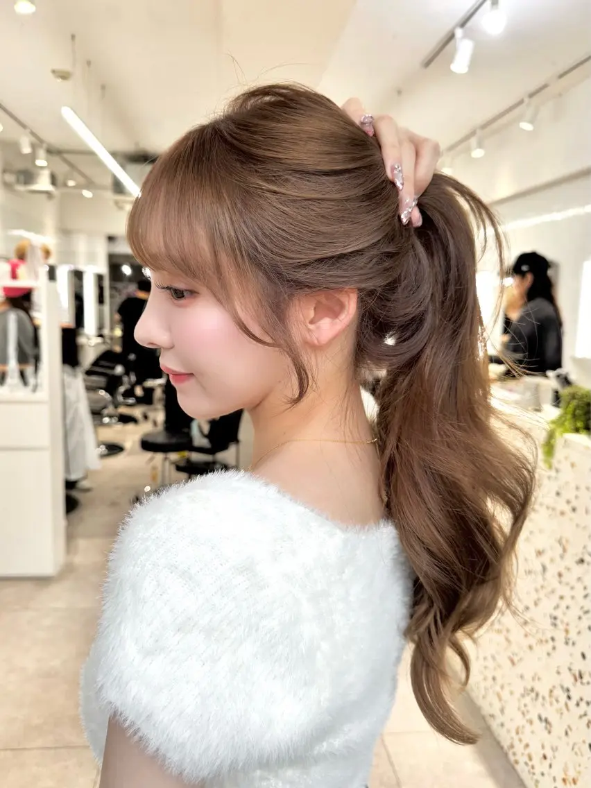 ロング カラー ヘアアレンジ 韓国レイヤーカット/ 髪質改善/郷家拓斗のヘアスタイル