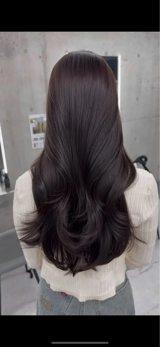 ロング カラー ディープラベンダー グレージュ ラベンダーカラー ラベンダーグレージュ ラベンダーグレー 心斎橋/ヘアカラー あきらのヘアスタイル