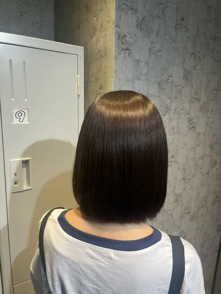 ショート カラー ヘアカラー トリートメント ✨髪質改善カラー✨ ななみのヘアスタイル