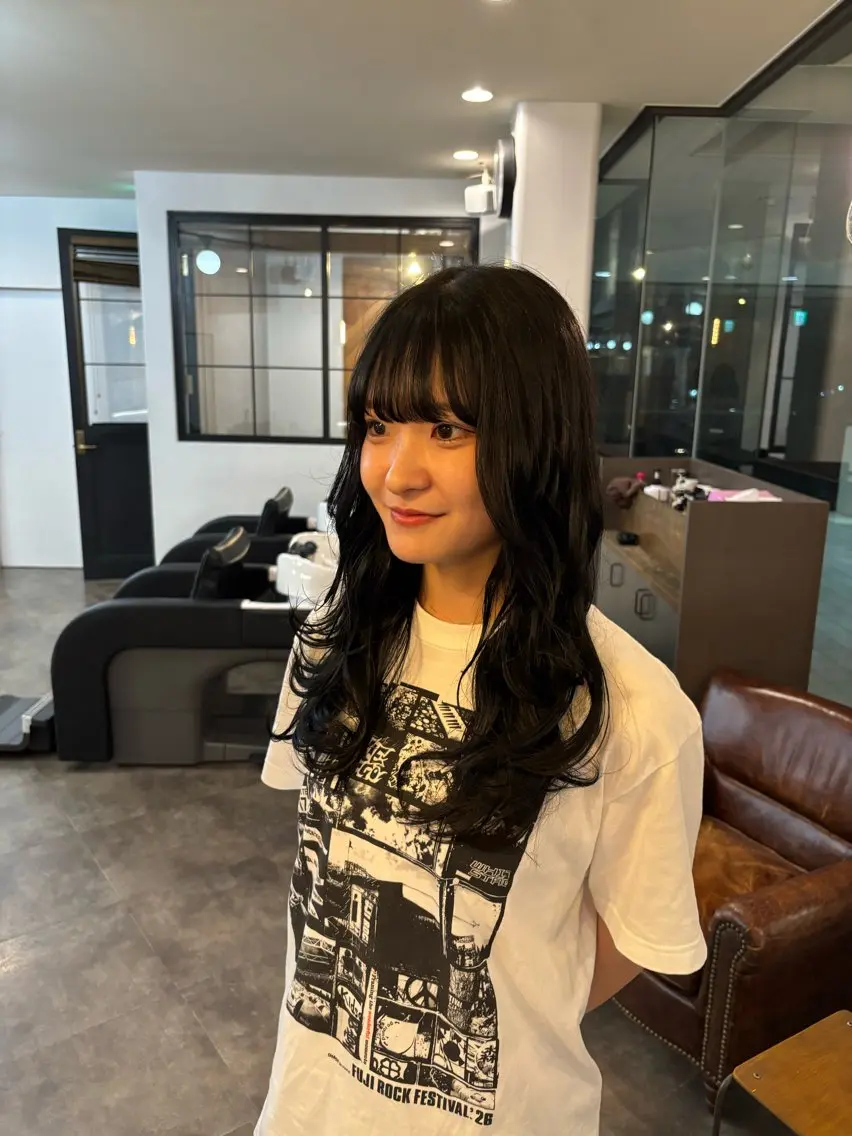 セミロング レイヤーカット 木下 祐希のヘアスタイル