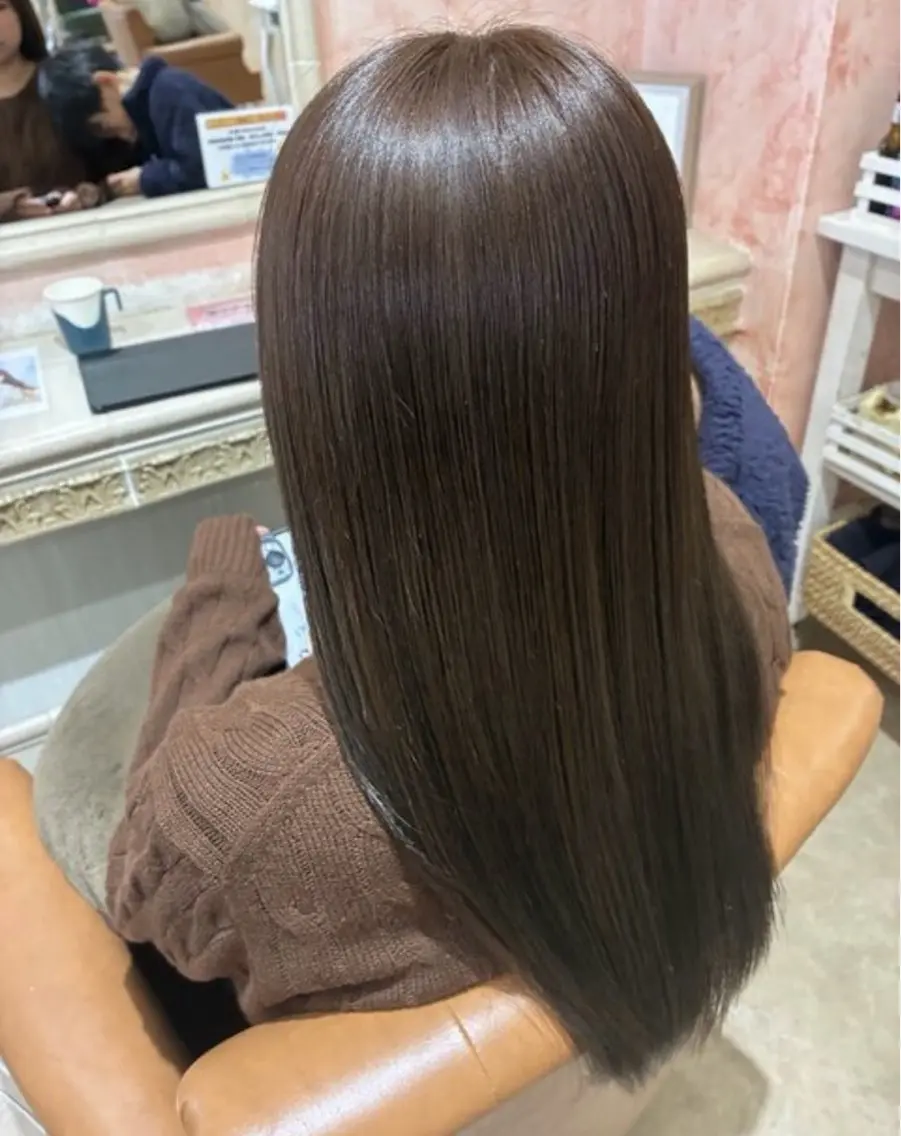 ロング カラー ブラウンカラー ショコラブラウン 透明感カラー ヘアカラー 🩶透明感･艶カラー 🩶ひいな🩶のヘアスタイル