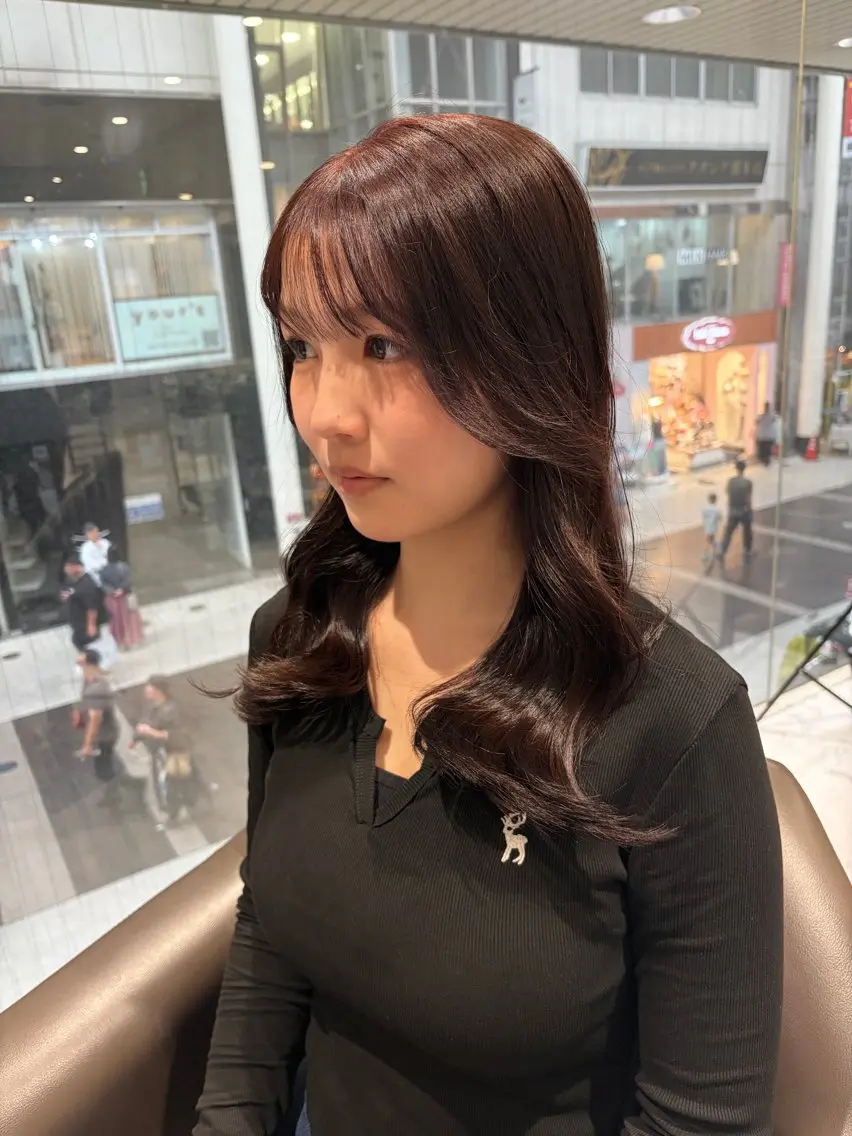 ミディアム カラー カット ヘアカラー Grow by NYNY 坂本 理輝のヘアスタイル