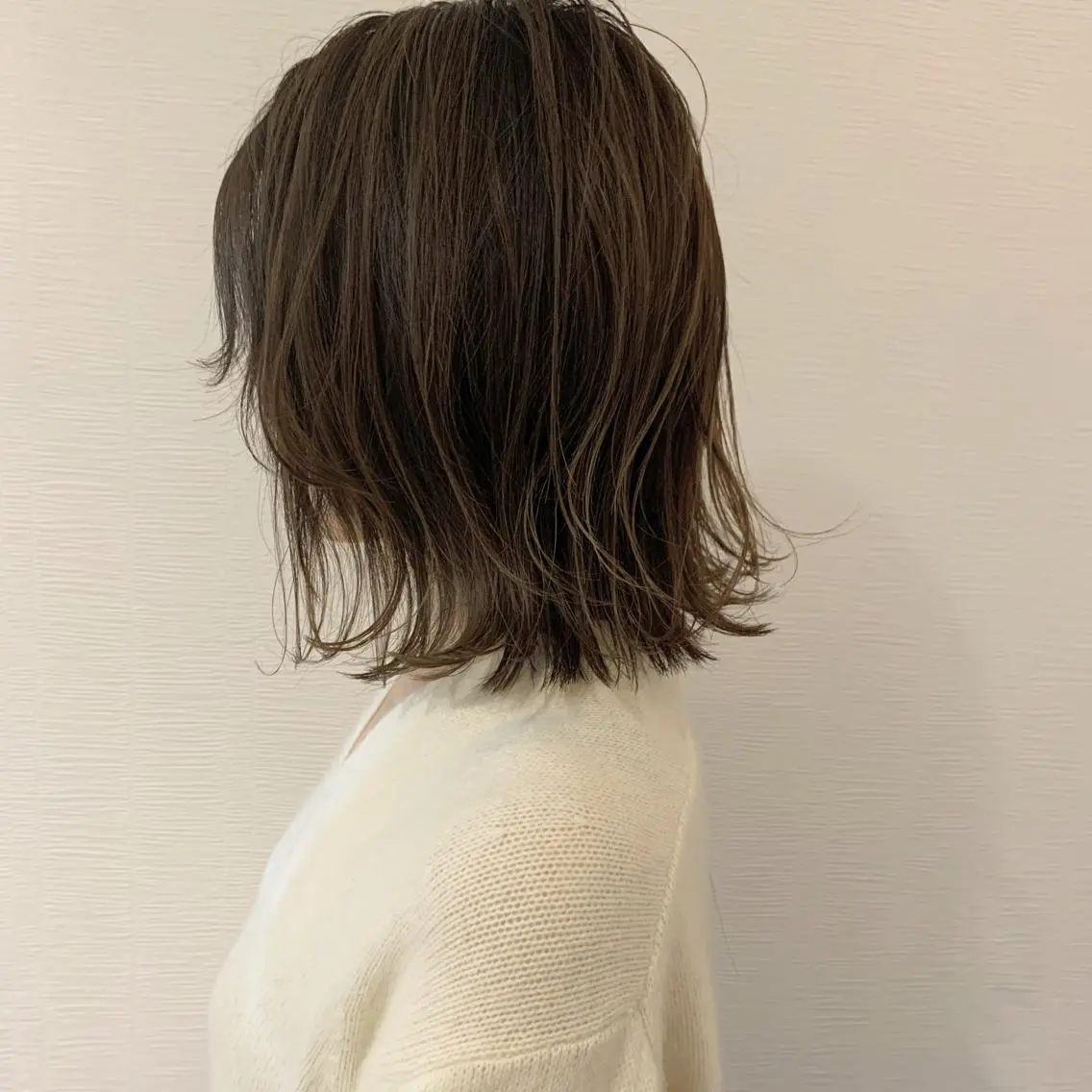 ミディアム カラー ブラウンカラー グラデーションカラー モカブラウン 池田 真由美のヘアスタイル