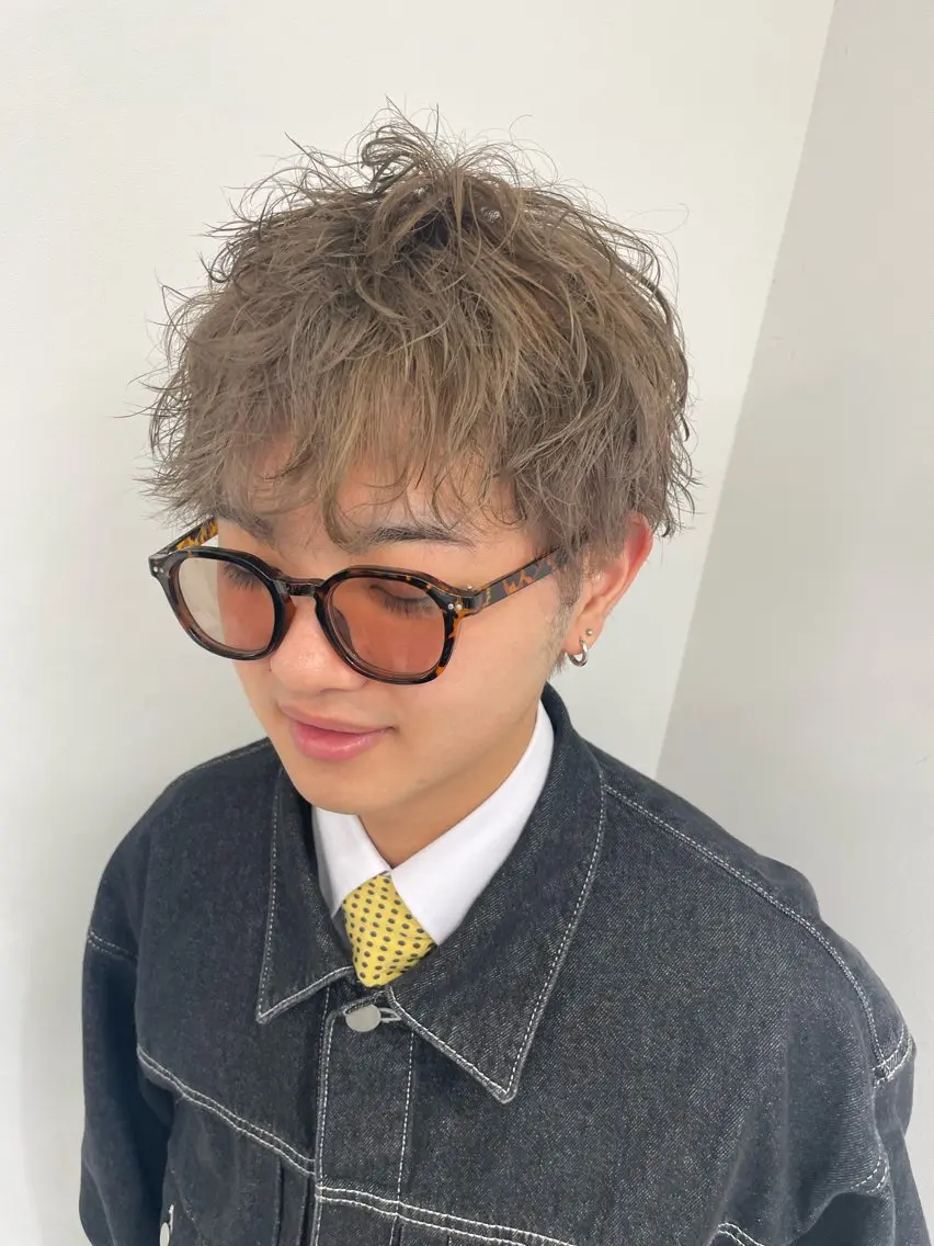 ショート カラー パーマ ベージュカラー ニュアンスパーマ Mizuki 🐰🌟のヘアスタイル