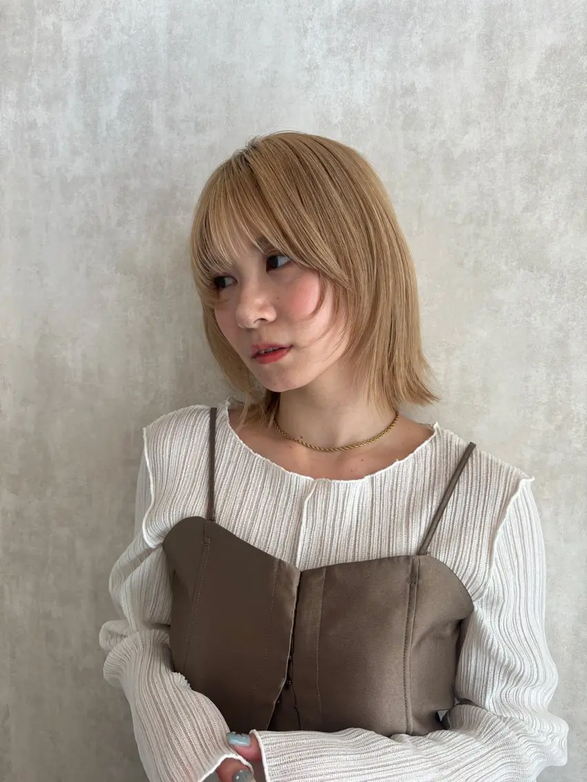 ミディアム カラー 🩵似合わせカット SEIRA🩵のヘアスタイル
