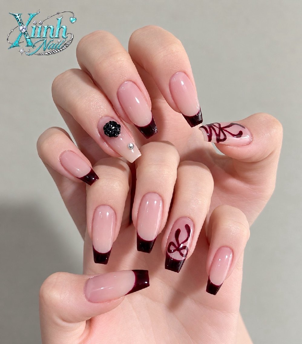 ネイル チークネイル 桜ネイル 長さ出し フットネイル ジェルネイル ハンドネイル XIINHNAIL 船橋店 馬詰ちゃんのネイルデザイン