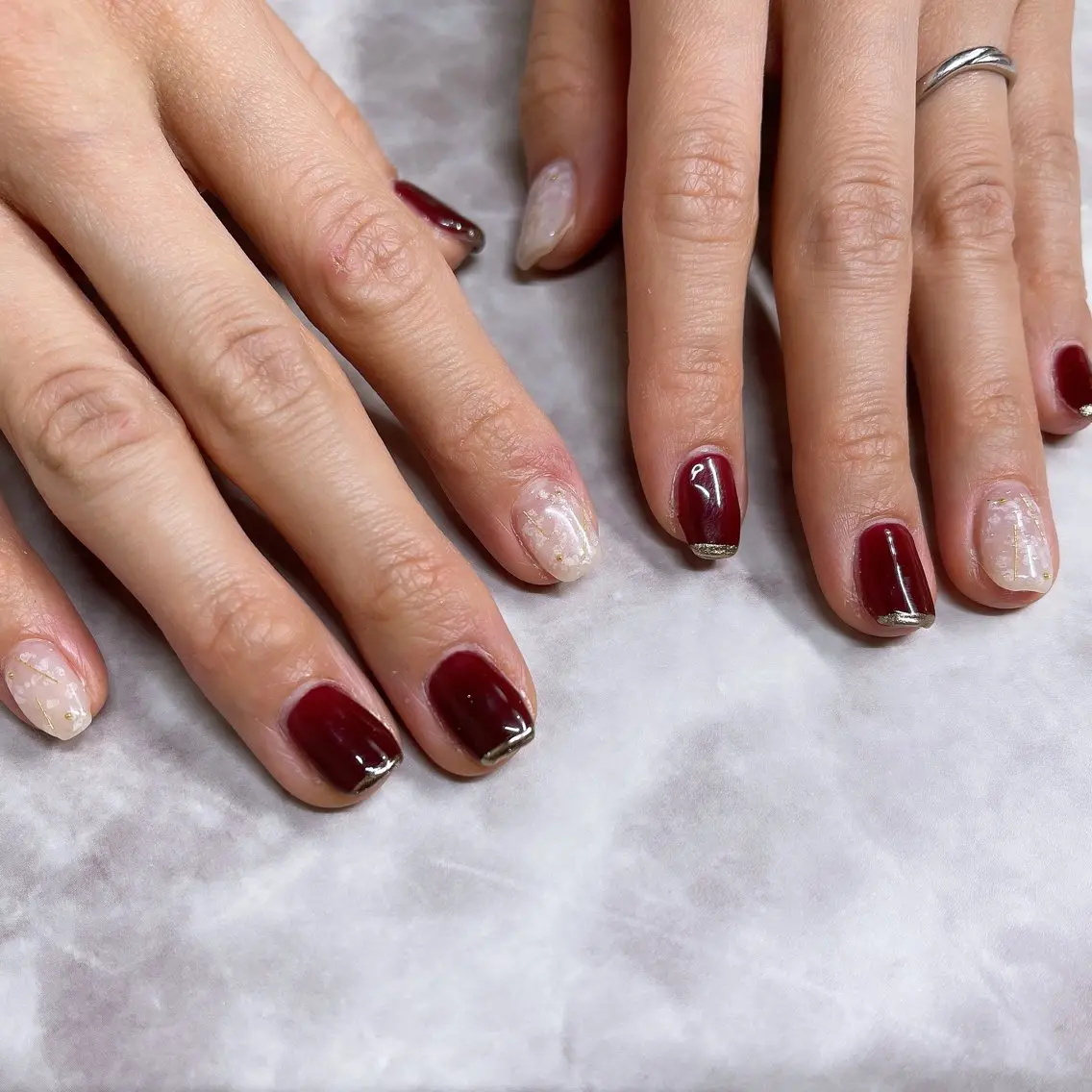ハンドネイルモデル💅2500円​〜​　OFF有りは+500円【スカルプ・埋め尽くしパーツOFF→+1,000円】の写真
