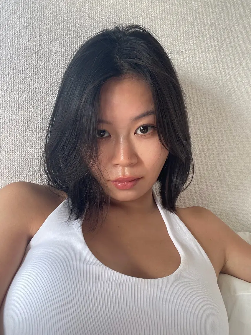 ショート カラー パーマ ボブ ニュアンスパーマ 滝島 真帆のヘアスタイル