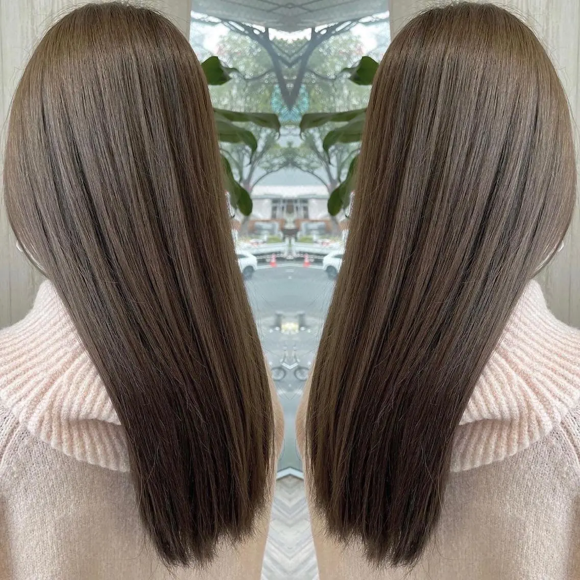 ロング カラー アッシュ ベージュカラー 透明感カラー グレージュ オリーブカラー カット ヘアカラー トリートメント 河合秀明/ショート /ボブ/レイヤーのヘアスタイル