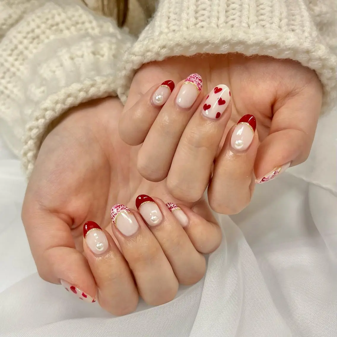 ハンドネイル フットネイル Nailsalon Fave/Rinaのネイルデザイン
