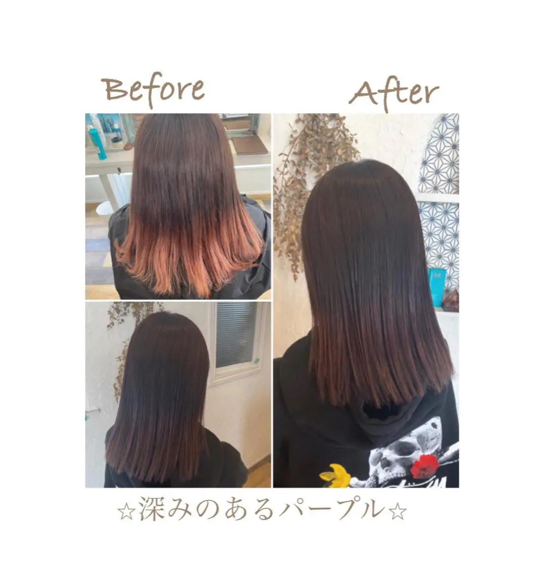 カラー パーマ ネイル 豊橋美容院 ソンリエのヘアスタイル