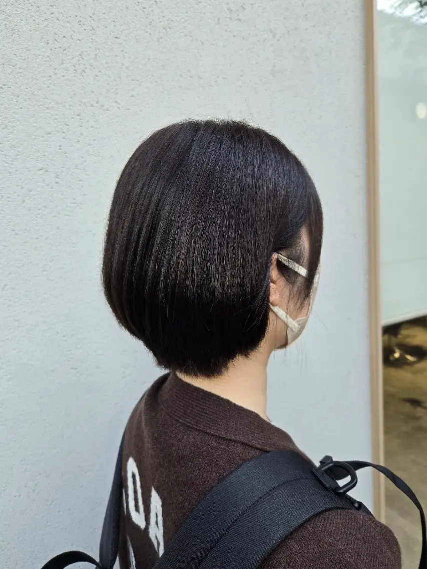 ショート ショートボブ ボブ ショートヘア カット トリートメント 小峯 瑞貴のヘアスタイル