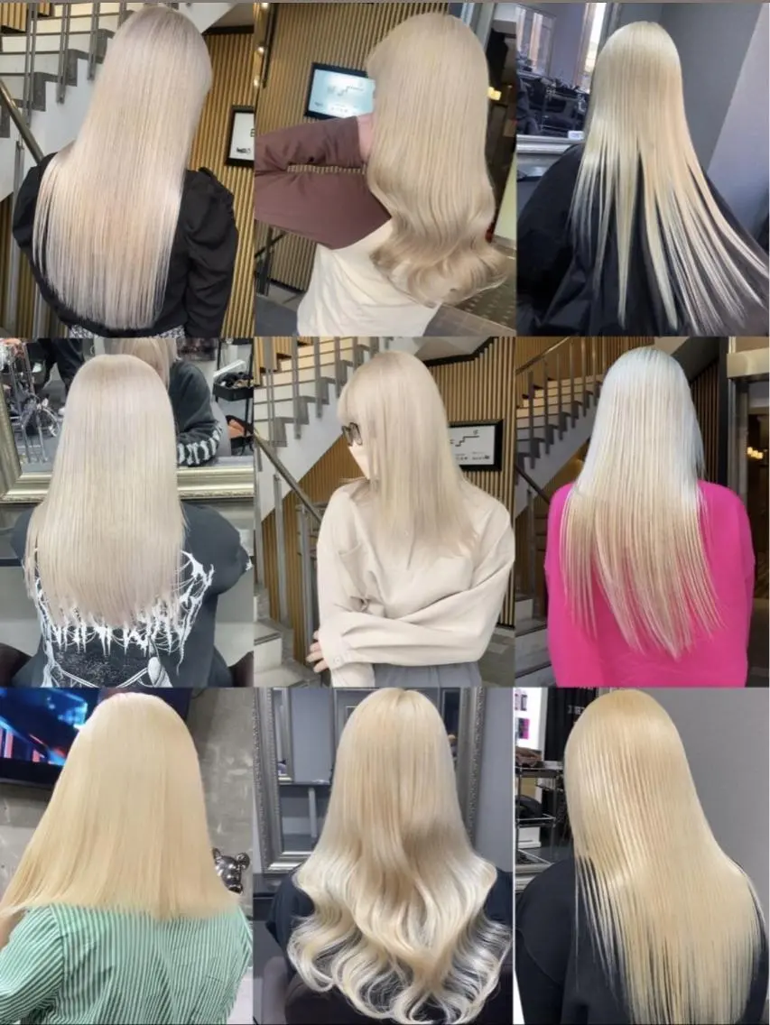 💘【人気No.1クーポン】💘ホワイトブリーチ➕フルカラー➕カット💘¥9900の写真