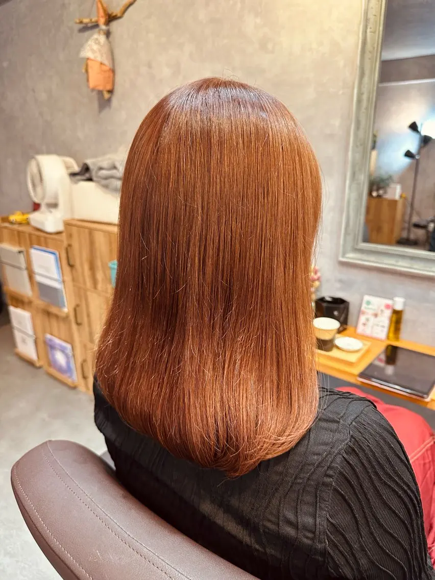 ミディアム カラー ヘアカラー trym/ 木原裕希のヘアスタイル