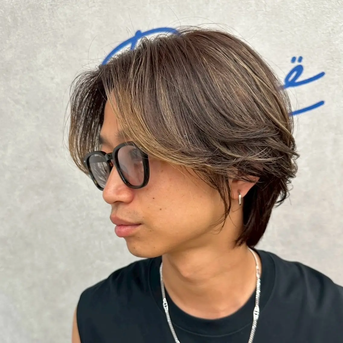 メンズ 曲がる縮毛矯正🌟 メンズアイブロウのヘアスタイル