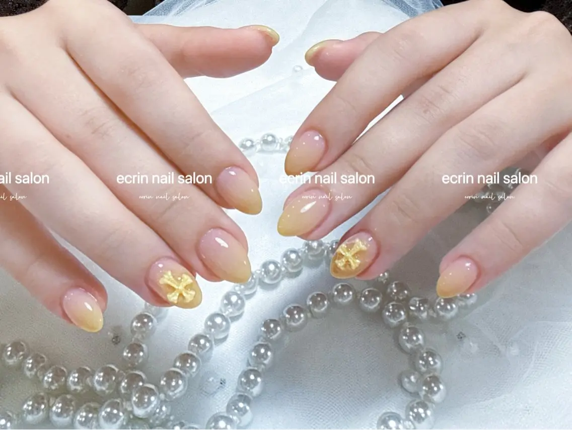 ネイル グラデーション 韓国ネイル ワンホンネイル ecrin nail 錦糸町(るい)のネイルデザイン