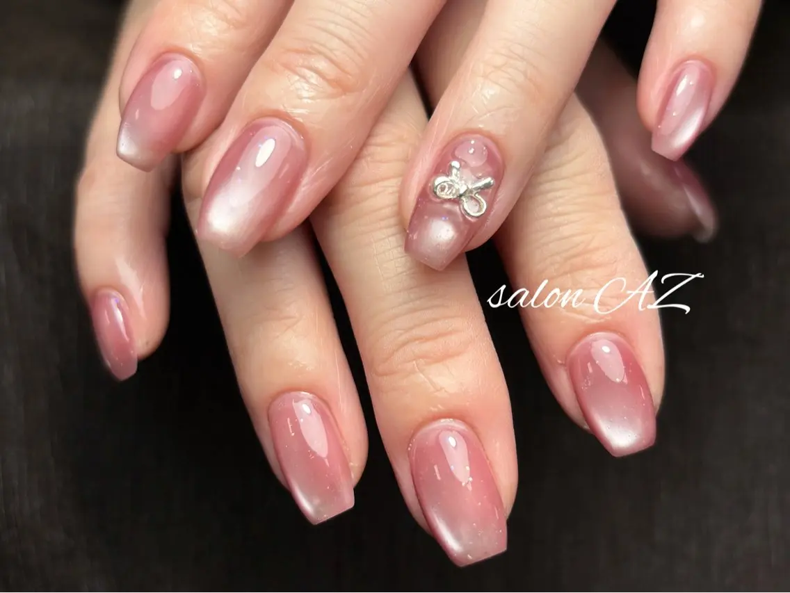 ネイル アートネイル 長さ出し フットネイル フレンチネイル ジェルネイル ハンドネイル salon AZのネイルデザイン