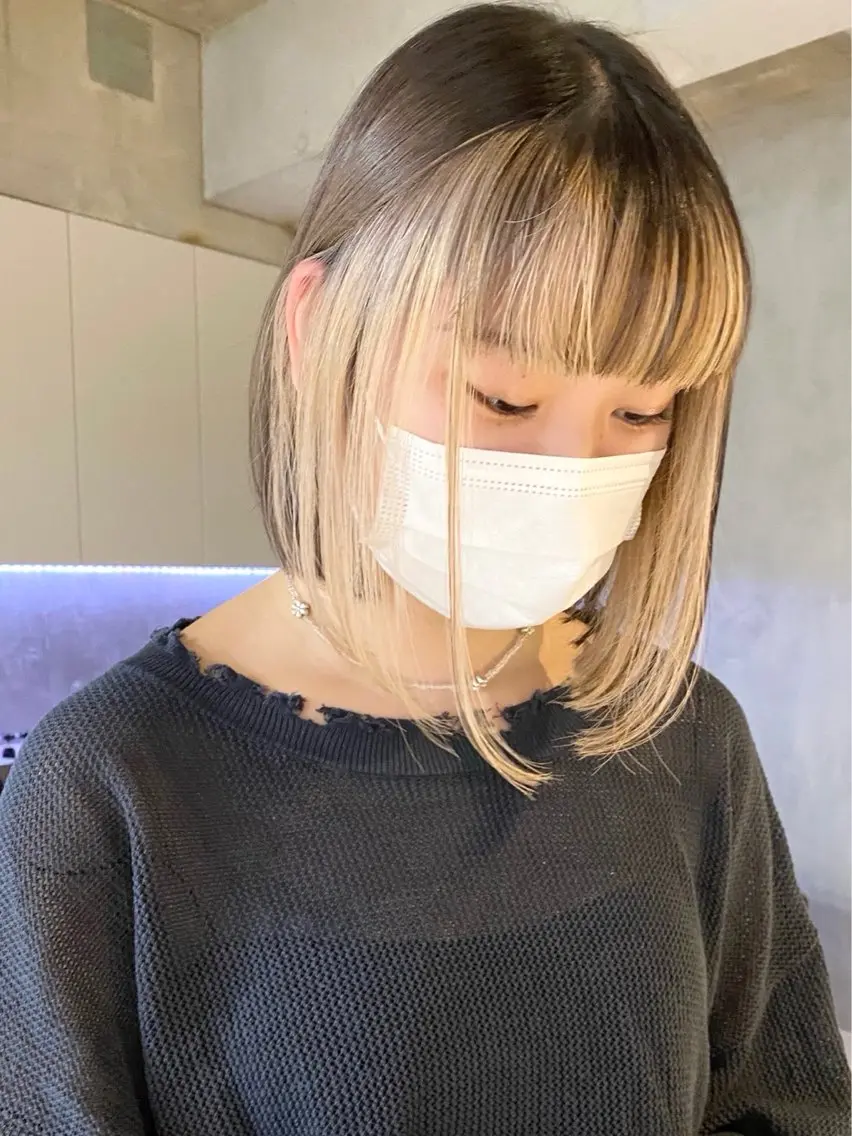 レディース限定◎カット+ブリーチ込み+カラートリートメント✨ブリーチは,インナーカラー、ハイライト、可です◎前頭不可ですの写真