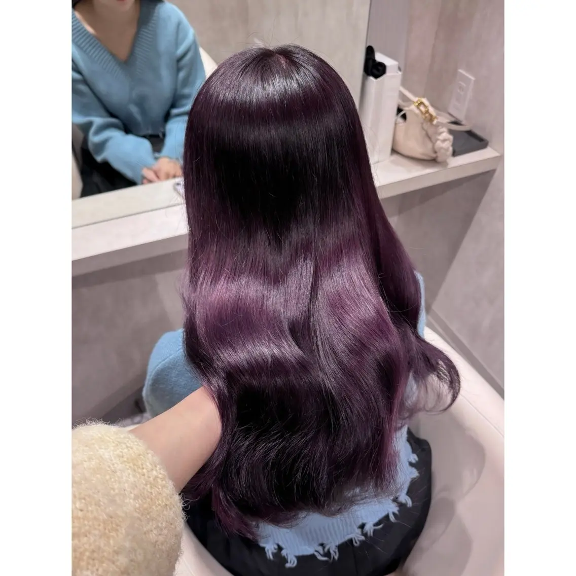 ロング カラー ディープラベンダー ラベンダーカラー ヘアカラー miyu /トレンド カラー×艶髪のヘアスタイル