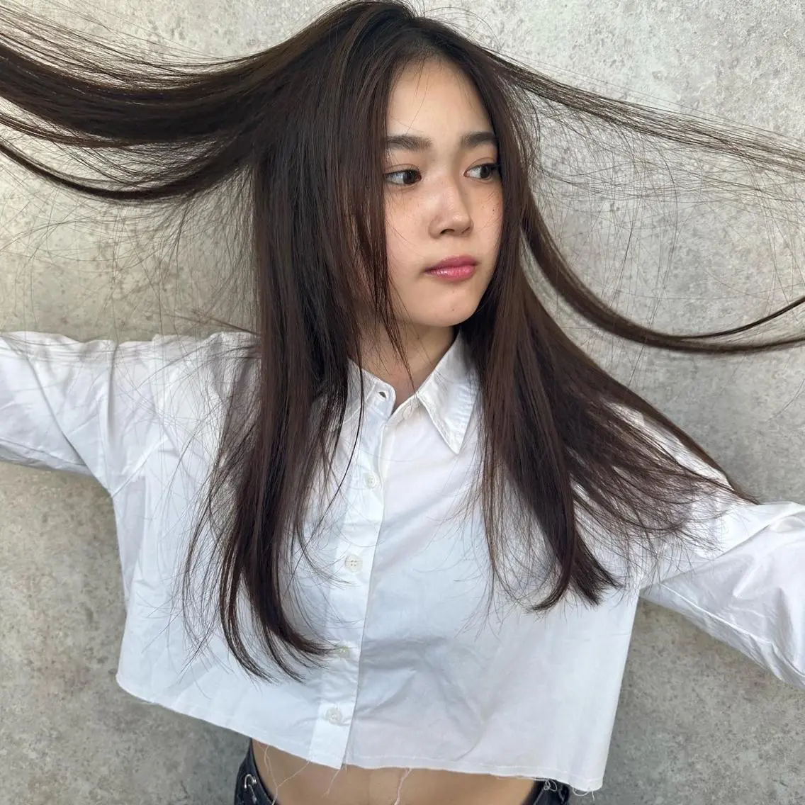 ロング カット 大人レイヤー×艶髪 小久保 春暁のヘアスタイル