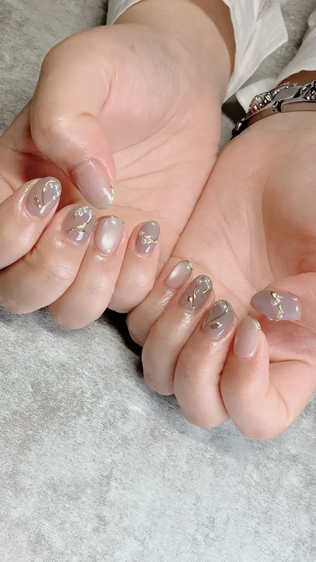 ネイル ハンドネイル ハンドケア shino🌟 痛ネイルのネイルデザイン