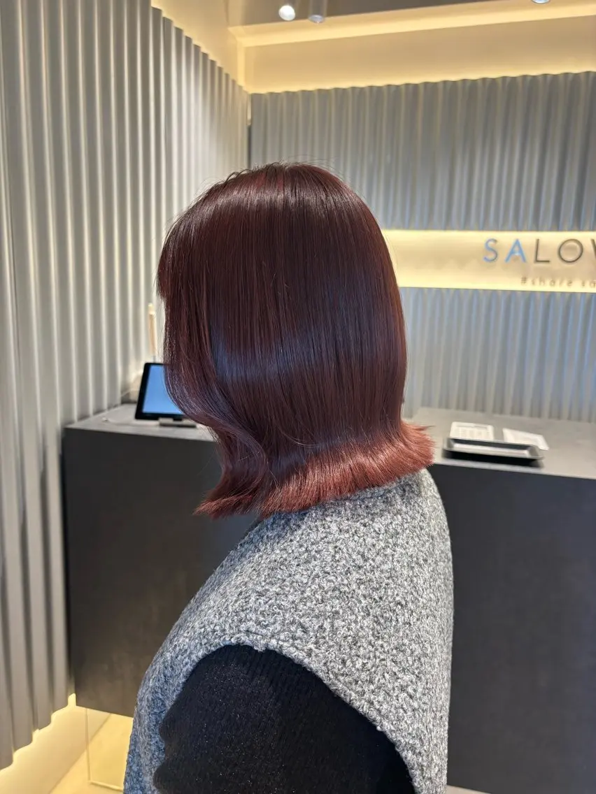 ショート カラー ヘアアレンジ ベージュカラー ピンクカラー ピンクベージュ カット ヘアカラー トリートメント ヘッドスパ ヘアセット 押切 響 のヘアスタイル