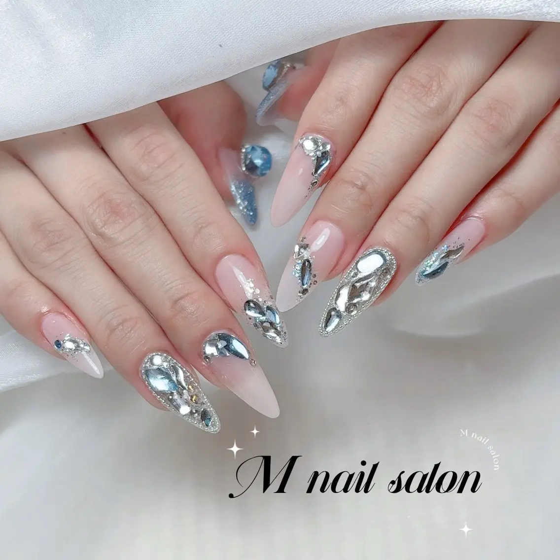 ネイル ハンドネイル M🌷nail 長さだし専門店のネイルデザイン