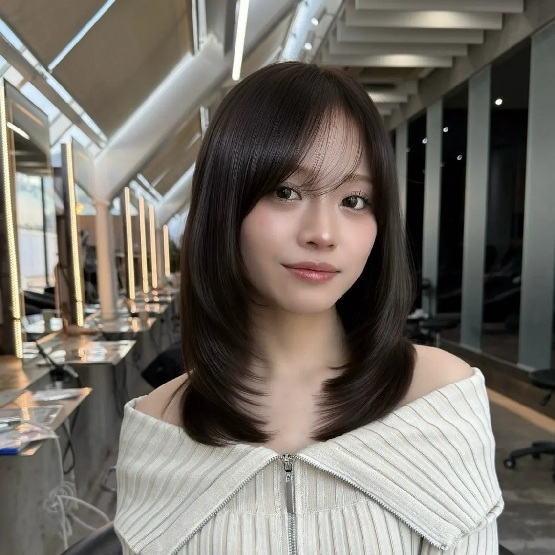 セミロング ヘアカラー トリートメント 🎀髪質改善/透明感 /村松優斗🎀のヘアスタイル