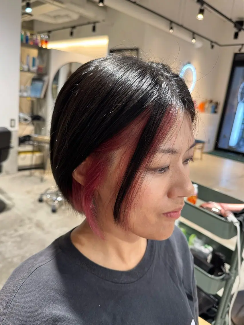 ショート カラー 𝐇𝐢𝐧𝐚 ⟡.·のヘアスタイル